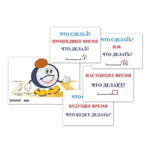 Модель-аппликация "Неопределенная форма глагола. Три времени глагола" (лам.)