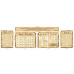 Комплект резных стендов из 5 частей по русскому языку