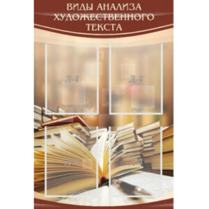 Стенд "Виды анализа художественного текста"