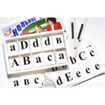 Касса букв для изучения иностранного языка (Ламинированная, с магнит.креплением)