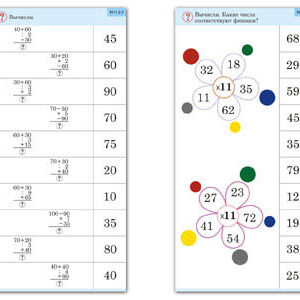 Комплект карточек (10) "Обучающий калейдоскоп. Простые примеры"