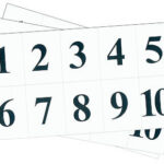 Набор цифр от 1 до 10 (для начальной школы)