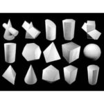 Набор гипсовых геометрических тел (15 шт.)