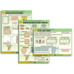 Комплект таблиц для нач. шк. "Технология. Обработка бумаги и картона-1" (8 таб, А1, лам,с разд.мат.)
