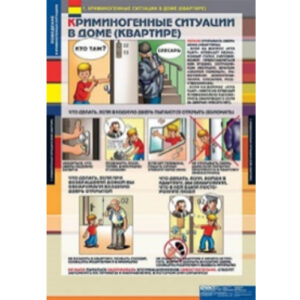 Таблицы демонстрационные "Поведение в криминогенных ситуациях"