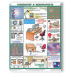 Плакаты "Компьютер и безопасность" (2 листа, размер 450х600)