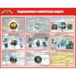 Плакаты "Радиационная и химическая защита" (комплект 9 пл., 30x41 см)