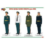 Плакаты "Военная форма одежды" (22 плакатов размером 29,5 х 21 см)