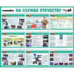 Плакаты "На службе Отечеству" ( комплект 10 пл., 59x42 cм)