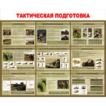 Плакаты "Тактическая подготовка" (10 плакатов размером 41х30 см)