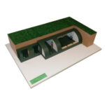 Макет быстровозводимого убежища (на 25 человек) Без подсветки