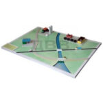 Макет местности, отражающий расположение потенциально опасных объектов, дорог, водоемов