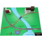 Макет местности и потенциально опасных объектов