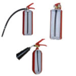 Комплект из 3 огнетушителей. Массогабаритный макет огнетушителя