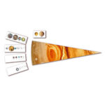 Модель-аппликация "Сравнительные размеры Солнца, планет и их спутников"