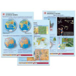 Комплект таблиц по географии раздат. "Изображение Земли" (цвет., лам., А4, 8 шт.)