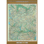 Учебн. карта "Центральный, Центрально-черноземный и Волго-Вятский экономические районы. Соц.-эк"