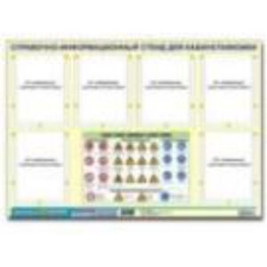 Стенд информационный "Правила техники безопасности в кабинете физики" (80х110, 6 карманов).