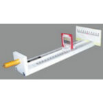 Прибор для измерения длины световой волны с набором дифракционных решеток.