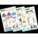 Комплект таблиц по физике "Механика-2. Законы сохранения. Колебания и волны" (8 табл., ф. А1, лам.).