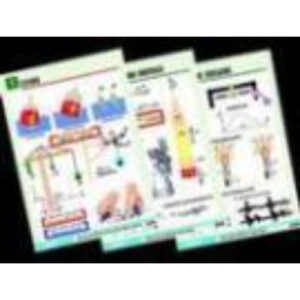 Комплект таблиц по физике "Механика-2. Законы сохранения. Колебания и волны" (8 табл., ф. А1, лам.).