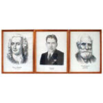 Портреты выдающихся астрономов Деревянная рамка, под стеклом, формат А3.