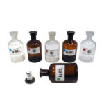 Набор склянок для растворов 250 мл. (с притертой пробкой)