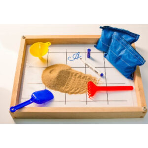 Игровой набор для экспериментов с песком "Песочница малая" (настольная, бук)