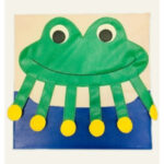 Тактильно-развивающая панель "Лягушка"
