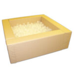 Мягкий сухой бассейн без подсветки.Длина: 1500мм.Ширина: 1500мм.Высотаа:500мм.