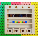 Настенный модуль "Объемные тела и зеркала"