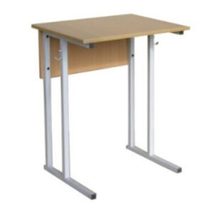 Парта школьная одноместная.Нерегулируемый по высоте.Труба квадрат 25х25мм.ЛДСП 16 мм.Цвет: бук светлый. Ростовая группа: 3 (высота 58 см.)