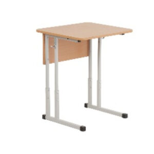 Парта школьная одноместная.Регулируемая по высоте.Углы скругленные.Труба квадрат 25х25мм.ЛДСП 22 мм.Цвет: бук светлый. Ростовая группа: (5-7)