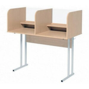 Стол для лингафонного кабинета двухместный.ЛДСП 16мм.Труба квадрат 25х25 мм. Цвет: бук светлый. Ростовая группа: (3-5) Стол для лингафонного кабинета двухместный.ЛДСП 16мм.Труба квадрат 25х25 мм. Цвет: бук светлый. Ростовая группа: (3-5)