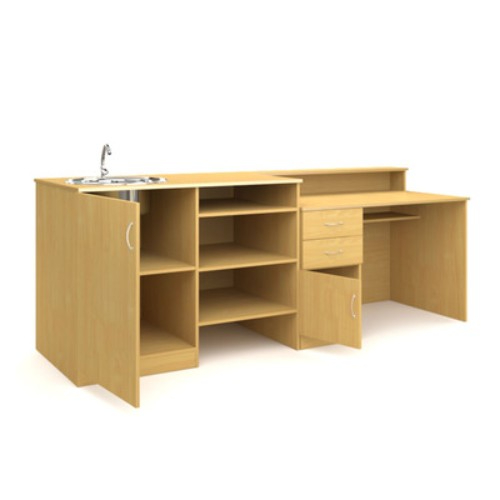 Стол демонстрационный с металлической раковиной. ЛДСП 16 мм. 2400х750х900мм. Стол демонстрационный с металлической раковиной. ЛДСП 16 мм. 2400х750х900мм.