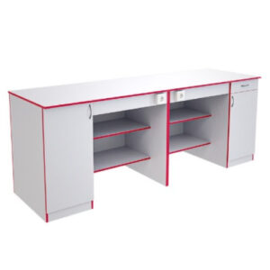 Стол демонстрационный для кабинета физики. 2400х750х900мм. ЛДСП 16мм.