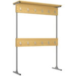 Вешалка напольная на 24 крючка.1200х400х1700мм.