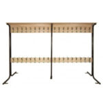 Вешалка для школьного гардероба 2-сторонняя 36 мест.2400х400х1700мм.