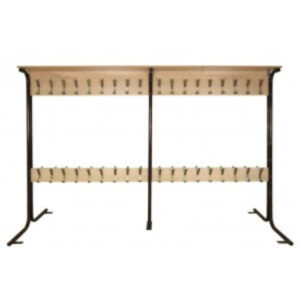 Вешалка для школьного гардероба 2-сторонняя 36 мест.2400х400х1700мм.