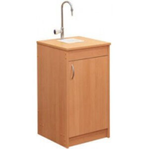 Тумба лабораторная с раковиной пластик. 400х500х800 мм.