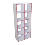 Стеллаж открытый 10-секционный. 750х350х1893 мм.