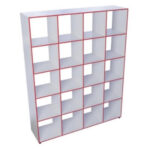 Стеллаж открытый 20-секционный. 1484х350х1893 мм.