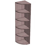 Стеллаж угловой 450х450х1800 мм.