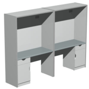 Стеллаж для верстака 3000х604х2200 мм.