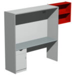 Стеллаж для 3D принтера 2100х604х2200 мм с полкой.