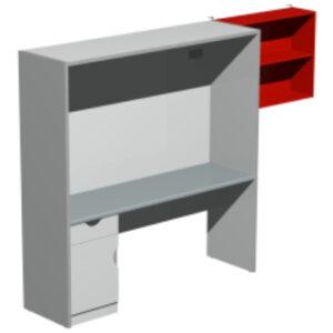 Стеллаж для 3D принтера 2100х604х2200 мм с полкой.