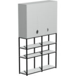 Стеллаж на металлокаркасе 1500х400х2780 мм.