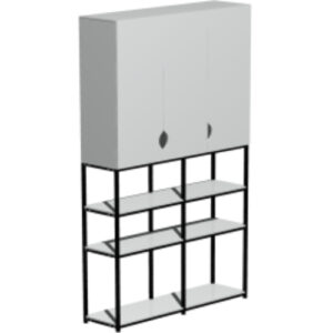 Стеллаж на металлокаркасе 1500х400х2780 мм.