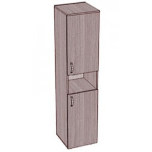 Шкаф-пенал с 2 дверками и нишей 400х400х1800 мм.
