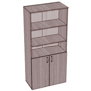 Шкаф полуоткрытый с полками, 2 дверки. 800*400*1800 мм.